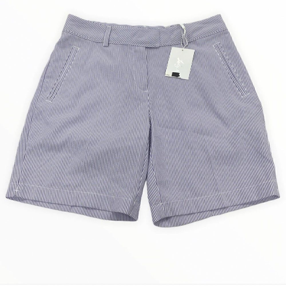 Lady Hagen Purple Pinstripe Shorts